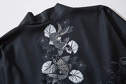 Kadın 3/4 kollu Japon Şal Kimono Hırka üstleri örtbas OneSize ABD S-XL