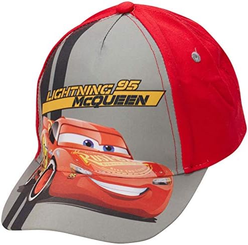 Disney Boys Arabalar Yıldırım McQueen Piston Kupası Pamuk Beyzbol Şapkası