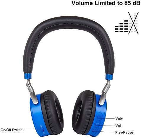 Puro Sound Labs JuniorJams Kulak İçi Kulaklıklar Akıllı Telefonlar/PC/Tablet için Bluetooth, Ses Sınırlayıcı, Hafif ve Ses İzolasyonlu