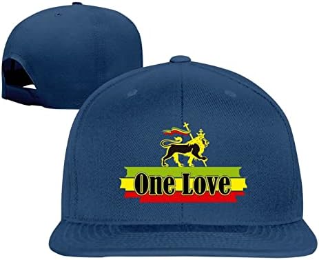 Erkek Kadın Yetişkin beyzbol şapkası Ayarlanabilir Rahat Şapka Rasta Aslan Jamaika Reggae Aşk Düz Ağız kamyon şoförü şapkası