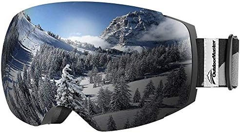 OutdoorMaster Kayak Gözlüğü PRO-Çerçevesiz, Değiştirilebilir Lens UV400 Koruma Kar Gözlüğü Erkekler & Kadınlar için