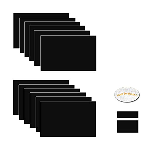 XLNTTECH 100 % Lazer Gravür Çift Renkli Levha (7 x 11 x .040, 12 Adet) iç İşaretler, Rozetler için.