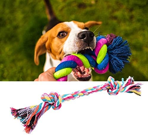 Bluelanss Köpek Halat Oyuncak için Köpek Diş Çıkarma, 1 pc Yıkılmaz Köpek Oyuncaklar için Köpek Chewers, Interaktif Pamuk Halat