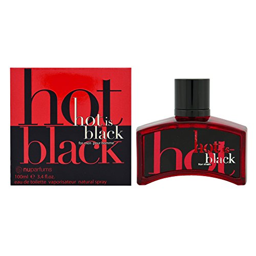Nu Parfums Hot, Erkekler için Siyah Eau de Toilette Spreyi, 3.4 Ons
