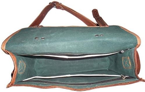PRASTARA Hakiki Deri El Yapımı Satchel Messenger Unisex Omuz Ofis çantası erkekler & kadınlar için günlük kullanım.