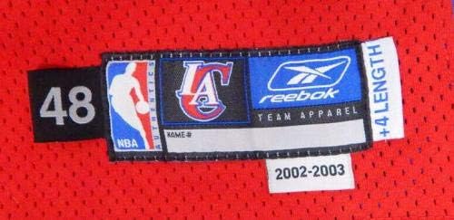 2002-03 Los Angeles Clippers Tremaine Fowlkes 32 Oyun Yayınlanan Kırmızı Jersey DP05868-Oyun Kullanılan MLB Formalar