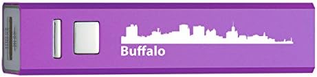 Buffalo, New York-Taşınabilir 2600 mAh Cep Telefonu Şarj Cihazı-PURP
