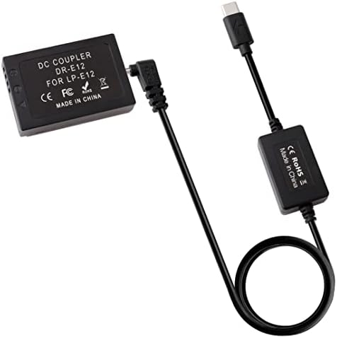 KOERTACOO DMW-DCC8 Tam Decode DC Çoğaltıcı (DMW-BLC12 Kukla Pil) + USB Tip-C PD Güç Kablosu Adaptörü Kiti Panasonic Lumix için
