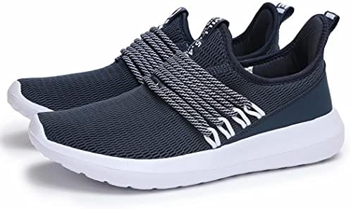 Erkek koşu ayakkabıları Slip-on Tenis Yürüyüş Sneakers Mesh Hafif Yumuşak Taban Spor Salonu iş ayakkabısı