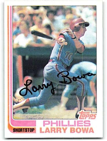 1982 Topps Beyzbol 515 Larry Bowa Philadelphia Phillies Resmi MLB Ticaret Kartı Ham (ESKİ veya Daha iyi) Durumda