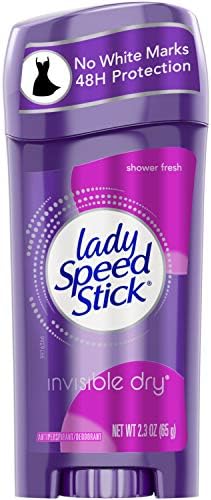 Lady Speed Stick Antiperspirant / Deodorant, Görünmez Kuru, Duş Tazeliği, 2,3 Oz, (12'li Kasa)
