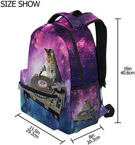 Wamıka Komik Kitty Kedi Okul Sırt Çantaları Kız Çocuk Erkek Galaxy Bulutsusu Kitap Çantası Su Geçirmez Öğrenci Dizüstü Sırt Çantası