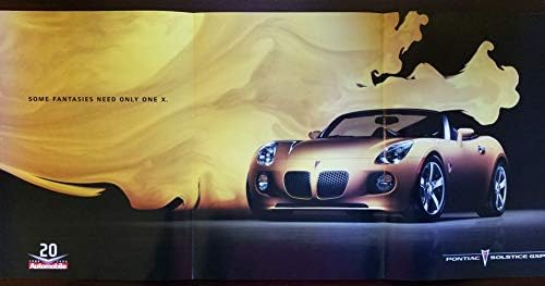 Orijinal Katlanabilir Dergi Baskı Reklam Afişi: 2007 Pontiac Solstice GXP, Bazı Fantezilerin Yalnızca Bir X'e İhtiyacı Vardır,