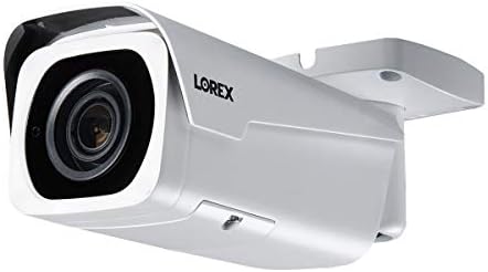 Lorex 8MP 4 K IP Motorlu Değişken Odaklı Zoom Bullet Güvenlik Kamerası LNB8973BW, 250ft IR Gece Görüş, 4X Zoom (4 Kamera, Beyaz)