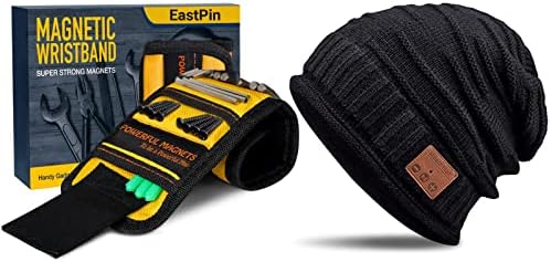 Erkekler Kadınlar için EastPin Stocking Stuffers-Manyetik Bileklik ve Bluetooth Beanie