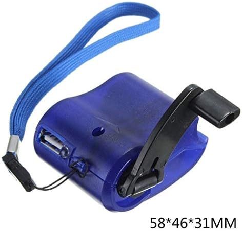 Anbella Taşınabilir USB El Krank Telefon Acil Şarj MP4 Cep Telefonu Açık Manuel Güç Kaynağı
