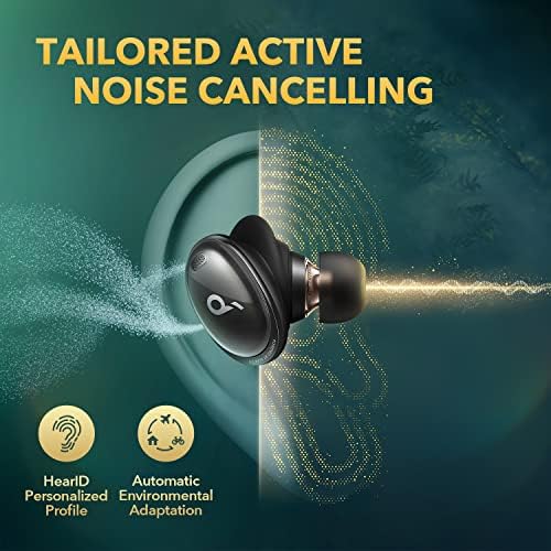 Soundcore by Anker Liberty 3 Pro Gürültü Önleyici Kulaklıklar, ACAA 2.0 özellikli Gerçek Kablosuz Kulaklıklar, HearID ANC, Fusion