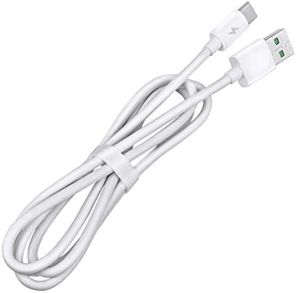 WeGuard 3.3 ft Beyaz 5A Hızlı USB-C Tipi-C Şarj şarj kablosu kablosu için Moto Z Oynamak Z2 Oynamak Z2 Kuvvet Güç Veri senkronizasyon