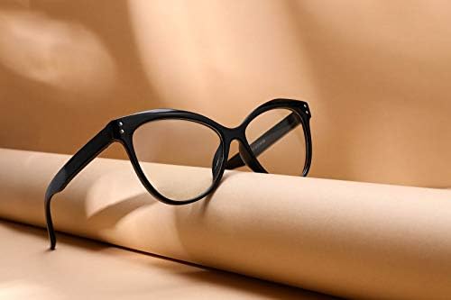 Bifokal okuma gözlüğü kadınlar için Retro Cateye mavi ışık engelleme bilgisayar gözlük büyütme ile