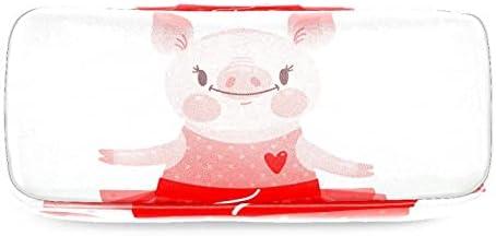 Piggy Kırmızı Etek Fermuar Kalem saklama torbaları Çok Amaçlı Seyahat Çantaları Ofis Malzemeleri Kozmetik Seyahat Aksesuarları