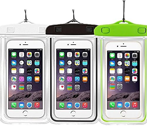 [3 Paketi] Su geçirmez Kılıf Evrensel Cep Telefonu Kuru Çanta Kılıfı CaseHQ için Apple iPhone 8,8 artı, 7,7 artı, 6 s, 6,6 S