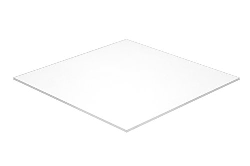 Falken Tasarım falkenacrylic_3015_354_6x6 Akrilik Levha, Plastik/Pleksiglas/Lucite, 6 x 6-3/8, Beyaz