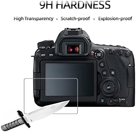 3-Pack Temperli Cam Ekran Koruyucu w/Üst LCD Film Nikon D750 D780 Dijital Kamera ile Uyumlu [0.25 mm 2.5 D Yüksek Çözünürlüklü