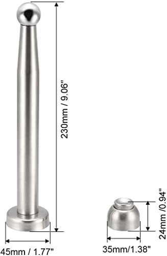 KFıdFran Paslanmaz Çelik Manyetik Kapı Durdurucu, Donanım Vidaları ile Modern Duvara Monte Kapılar Gümüş Ton (Magnetischer Türstopper
