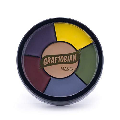 Özel Efektler ve Cadılar Bayramı için Graftobian Şiddetli Travma Çürüğü FX Makyaj Tekerleği-6 Renk