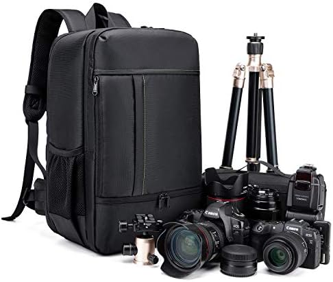Estarer Kamera Sırt Çantası Profesyonel DSLR, su Geçirmez Fotoğraf Laptop Sırt Çantası Kamera Çantası Sony Canon Nikon Lens Tripod