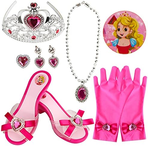 Kızlar Prenses Toddler Giyinmek Ayakkabı Set Prenses Hediye Pretend Takı Oyuncaklar Aksesuarları Set Prenses Rol Oynamak Koleksiyonu