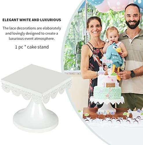 Kek Standı, Tatlı Masa Cupcake Standı ile Kare Kaide Tutucu, Sunulması için Kek Tutucu Tatlı Ekran Plaka Hizmet Tepsi için Bebek