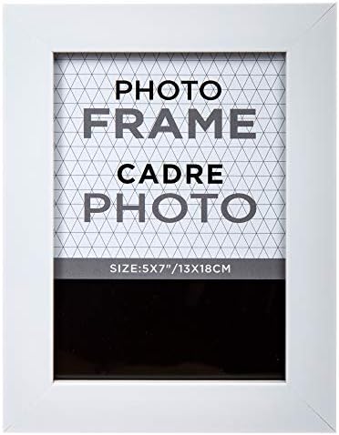 Truu Design Modern-Çağdaş Katı Resim Galerisi Çerçevesi, 5 x 7, Beyaz