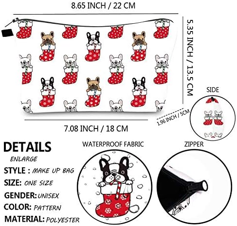 Makyaj Çantası Su Geçirmez Kozmetik Çantası Kadın ve Kız için Moda Ferah Çanta Seyahat el çantası makyaj çantası Sevimli Köpek