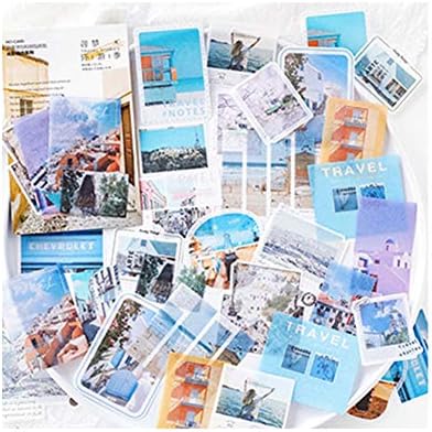 angel3292 40 Adet Washi Kağıt Scrapbooking Etiketler Çıkartması DIY Günlüğü Albümü Kırtasiye Dekoratif Yapışkan Bant B