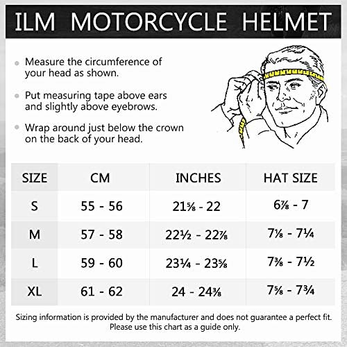 ILM Bluetooth Entegre Modüler Flip up Tam Yüz Motosiklet Kask Güneş Kalkanı Mp3 Interkom (XL, Mat Siyah)