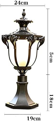YİNGJİA açık ışık rustik bahçe lambası antika kullanım açık çorap ışık Weg lamba cam alüminyum etek lamba Dışında yolu giriş