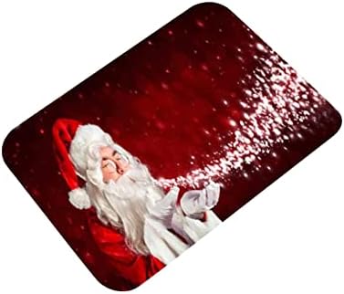 Shan-S Noel Mat Kaymaz Paspaslar banyo zemin halısı Merry Christmas Ağacı Ren Geyiği Noel Baba Kardan Adam Baskılı Süs için Noel
