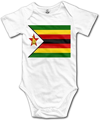 BİR TAKIM Zimbabve Bayrağı Serin Bebek Onesies Bebek Giysileri Erkek Kız Bodysuit Tulum Tulum Bebek Kıyafetler