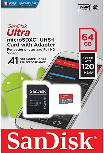 Ultra 64 GB microSDXC Yezz Klasik CC10 Artı SanFlash ve SanDisk tarafından Doğrulanmış için Çalışır (A1/C10/U1/8 k / 120MBs)