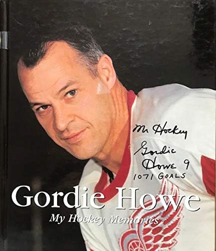Gordie Howe Redwings İmzalı Orijinallik Belgeli Kitap Kapağı