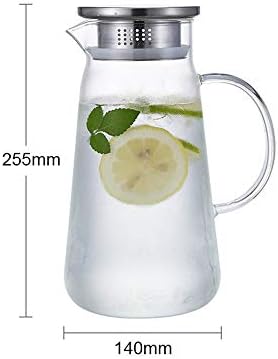 Şeffaf Cam Içecek Sürahi Borosilikat Cam soğuk su ısıtıcısı Süt Çay Sürahi Suyu Içecek Sürahi Çay Demlik su sürahisi içme şişesi