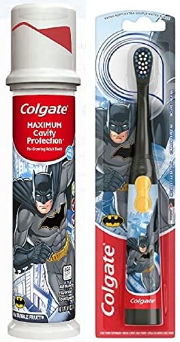 Çocuklar için BCE Trends Batman Destekli Diş Fırçası ve Florürlü Diş Macunu Seti (Gümüş)