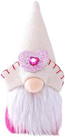 2 Adet sevgililer Günü Gnome Elf Süslemeleri,ULemeılı El Yapımı Aşk Peluş Meçhul Bebek, iskandinav Tomte İsveç Ayakta Cüceler