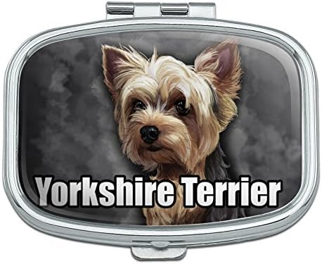 Yorkshire Terrier Yorkie Köpek Pet Dikdörtgen Hap Durumda Biblo Hediye Kutusu