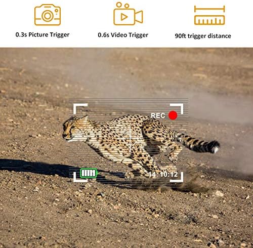 OUDMON Trail Oyunu Kamera, 1080 P Avcılık Kam Yaban Hayatı için Gece Görüş ile Hareket Aktif ve Hiçbir Glow IR Ledler, su geçirmez