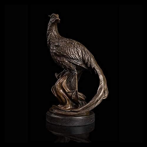 MFSMQJ Hayvan Kuş Bronz Sanat Süs Bronz Kuş Ağacı Heykeli Heykel Vahşi Kuş Figürleri Ev Dekorasyon için