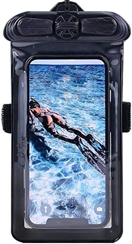 Vaxson Telefon Kılıfı Siyah, Sharp AQUOS Telefon Serisi SHL22 Su Geçirmez Kılıfı Kuru Çanta ile Uyumlu [Ekran Koruyucu Film Değil