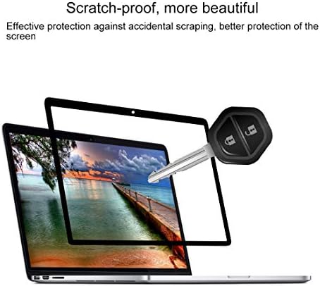 DNDETAO 0.3 mm 6 H Yüzey Sertlik HD Çizilmeye Dayanıklı Tam Ekran PET Film için MacBook Hava 13.3 inç(2018) (Siyah) Dizüstü Skins