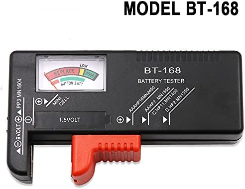 BT-168 AA / AAA/C/D / 9 V / 1.5 V piller Evrensel Düğme Pil Renk Kodlu Metre Volt Tester Checker BT168 Güç Belirtiniz